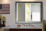 American Made Rayne Safari Silver Beveled Wall Mirror (R034) *Suggested Retail*
