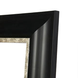American Made Rayne Grand Black & Aged Silver Beveled Tall Mirror (R054BT) *Suggested Retail*