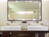 American Made Rayne Brown and Cream Distressed Double Vanity Mirror (DV109) *Suggested Retail*