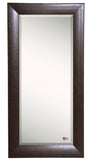 American Made Rayne Espresso Leather Beveled Tall Mirror (R023BT) *Suggested Retail*