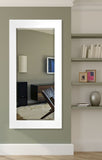 American Made Rayne White Satin Wide Beveled Tall Mirror (R036BT) *Suggested Retail*