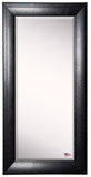 American Made Rayne Stitched Black Leather Beveled Mirror (R038BT) *Suggested Retail*