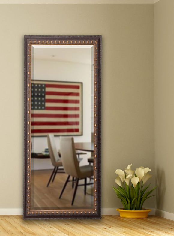 American Made Rayne Traditional Cameo Bronze Beveled Tall Mirror (R042BT) *Suggested Retail*