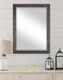 American Made Rayne American Barnwood Brown Beveled Rectangle Wall Mirror (R044) *Suggested Retail*