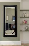 American Made Rayne Grand Black & Aged Silver Beveled Tall Mirror (R054BT) *Suggested Retail*