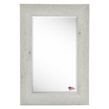 American Made Rayne White Washed Antique Beveled Wall Mirror (R059) *Suggested Retail*
