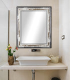 American Made Rayne Brown and Cream Distressed Beveled Wall Mirror (R109) *Suggested Retail*