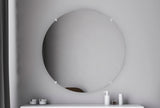 American Made Non-Beveled Frameless Round Wall Mirror (NB-1/4-FRMLS-RND-CLEAR) *Suggested Retail*