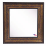 American Made Rayne Bronze and Black Square Wall Mirror (S015S Set of 4) *Suggested Retail*