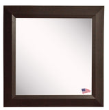 American Made Rayne Dark Walnut Square Wall Mirror (S016S Set of 4) *Suggested Retail*