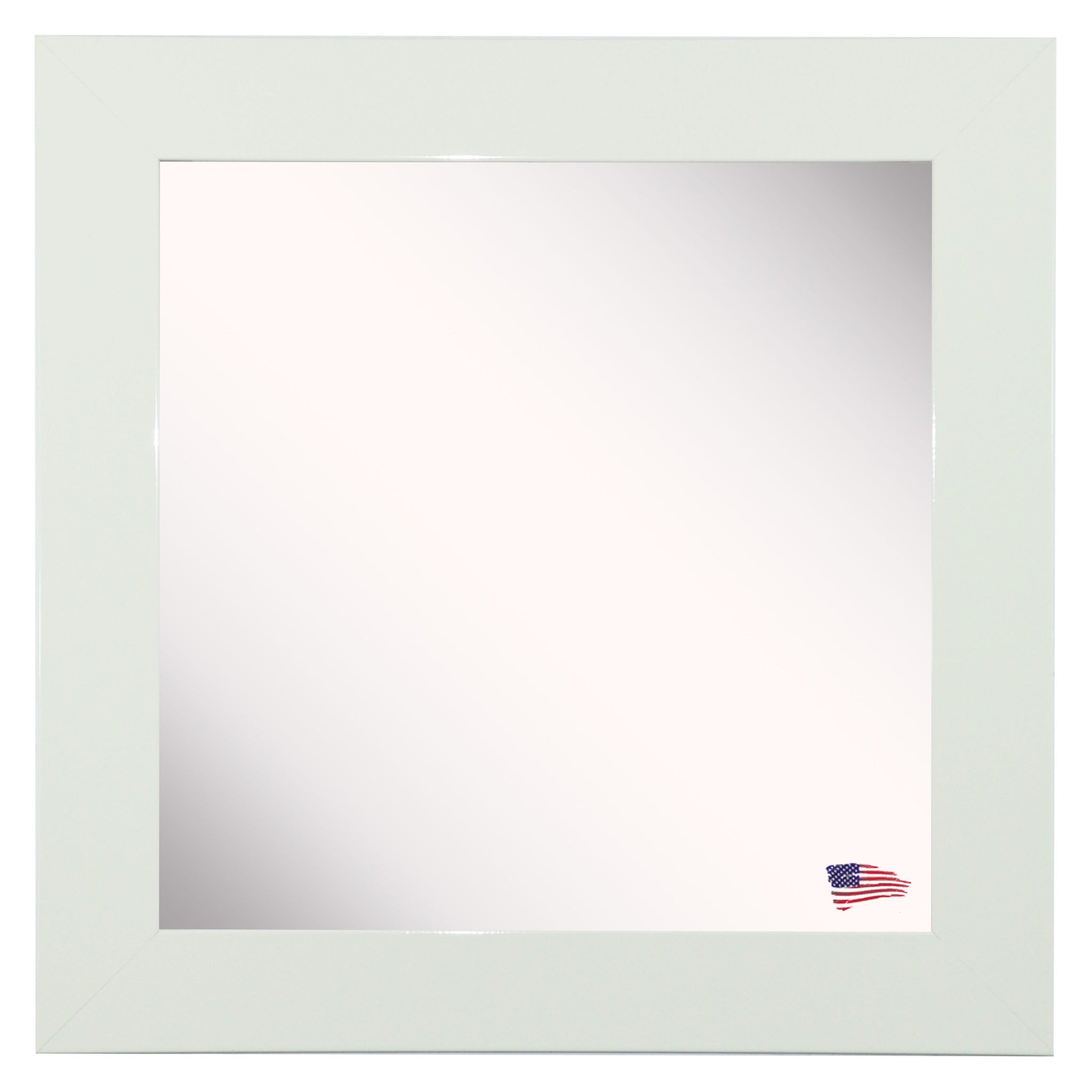 American Made Rayne Delta White Square Mirror (S087MS Set of 3) *Sugge –  Rayne Mirrors Inc.