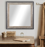 American Made Rayne Brown Brushed Square Wall Mirror (S108) *Suggested Retail*